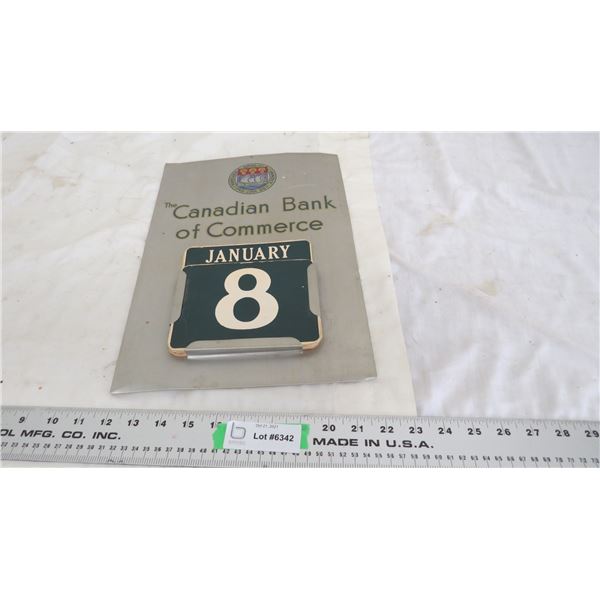 Canadian Bank of commerce calendar
