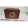 Image 1 : vintage wooden first aid kit box (locked)