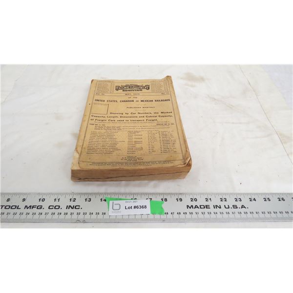1925 The official railway equipment register