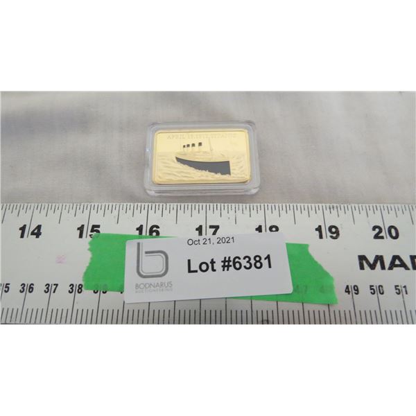 Titanic - layered coin