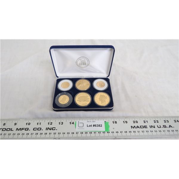 National collectors mint 6 coin in case (Picture shows COPY)