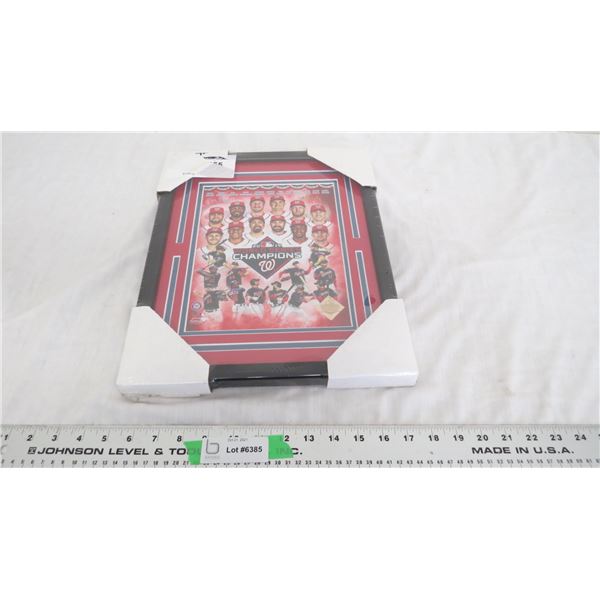2019 world series champions picture in frame 12x15