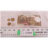 Image 3 : france coins + 10 francs bill