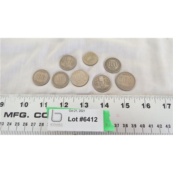 Korean won coins