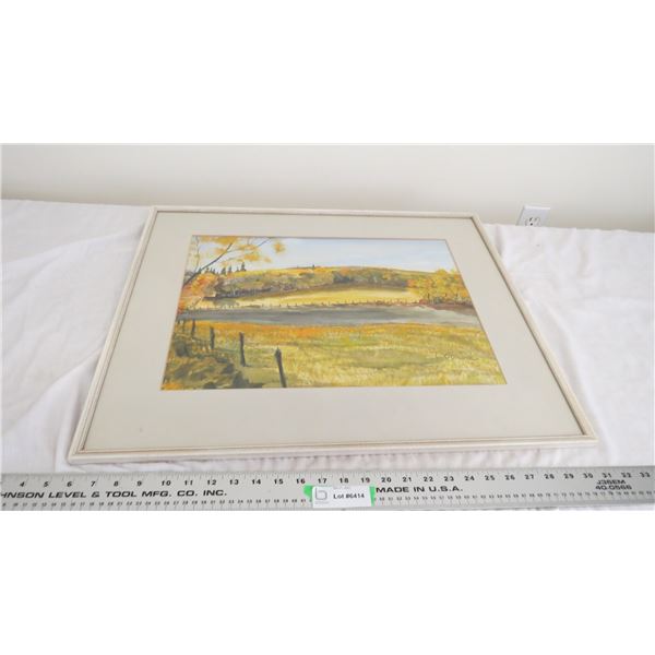 picture in frame signed L.O Gilvie 20x26