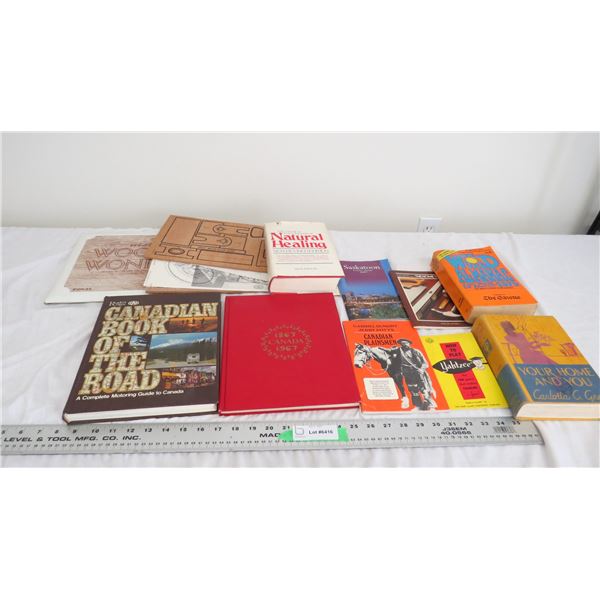 centennial book, canadian plainsman + misc books