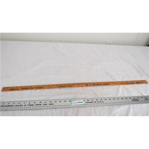 vintage yardstick Hafford, SK