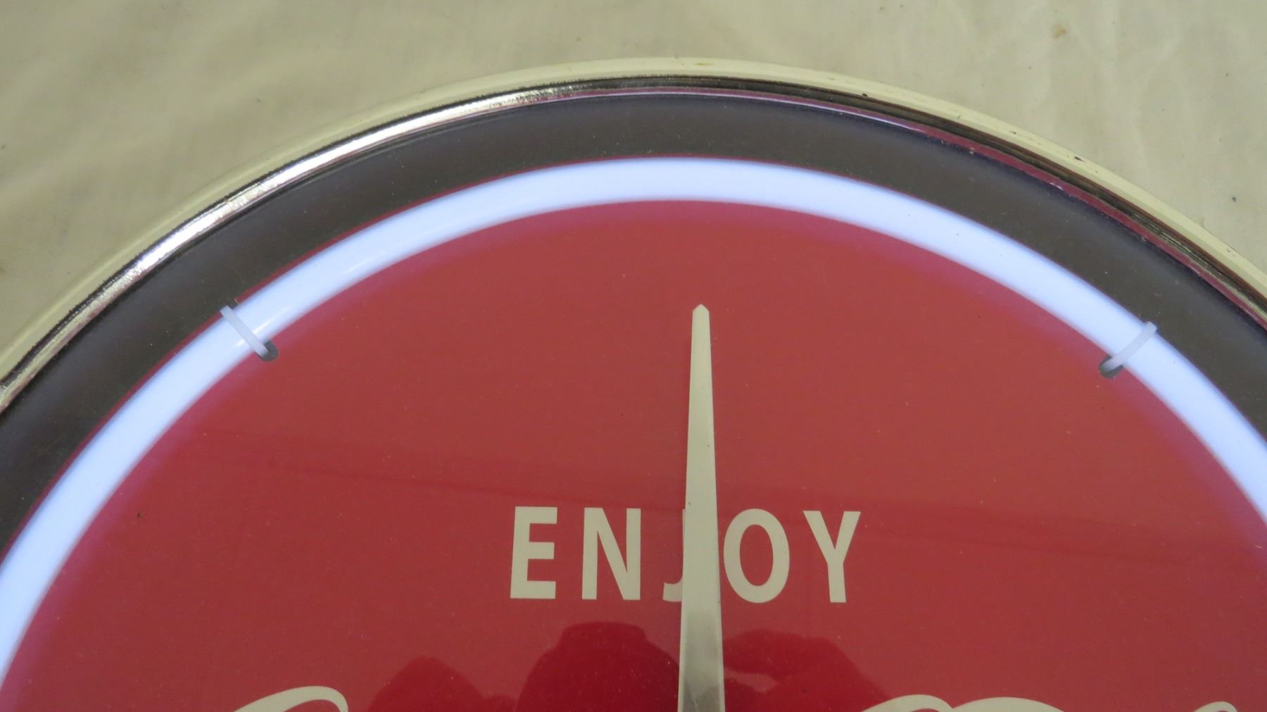 Coca Cola Neon Battery operated clock (working)