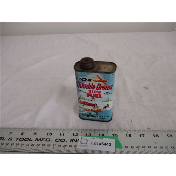 Cox Thimble Drome Glow Fuel 1/2 pint tin
