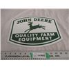 Image 1 : John Deere quality farm equ tin sign 13" long