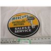 Image 1 : Mercury outboard motors tin sign 12" diameter