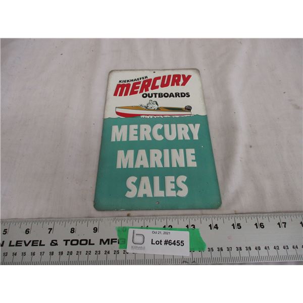 Mercury outboard motors tin sign 6x9.75 long