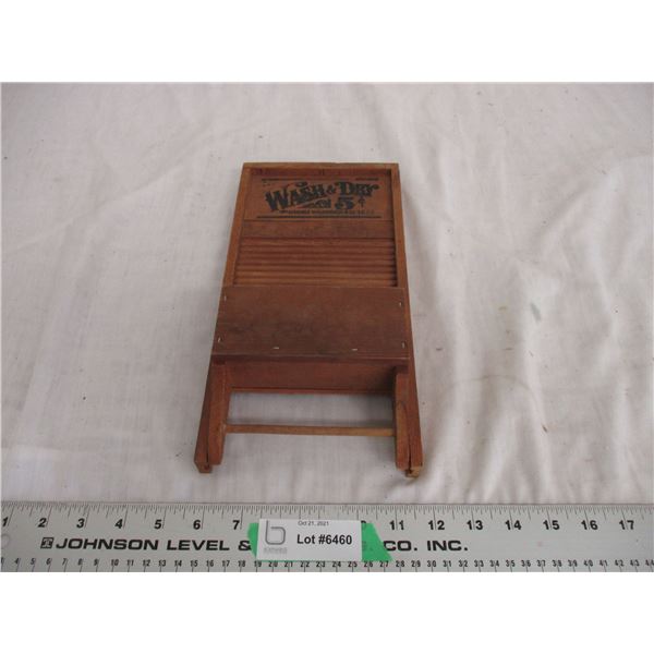 wooden decorative washboard paper holder 12" long