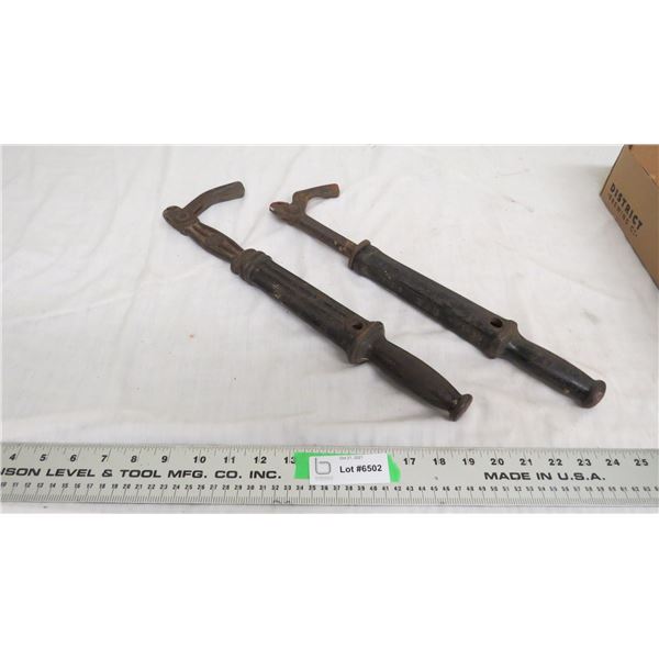(2) vintage nail pullers