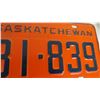 Image 2 : 1963 Sask License Plate