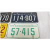 Image 3 : 4X The Money - 1960,62,64,67 Sask License plates