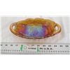 Image 1 : Carnival Glass Dish 9.5" long