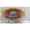 Image 2 : Carnival Glass Dish 9.5" long