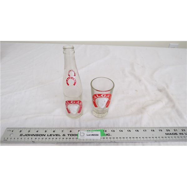 calgary bottle + calgary ginger aile glass tumber