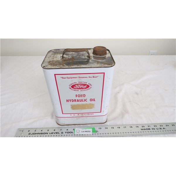 ford hydraulic oil 2.45 gallon container