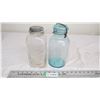 Image 1 : (2) vintage mason jars (perfect seal, square mason) half gallon