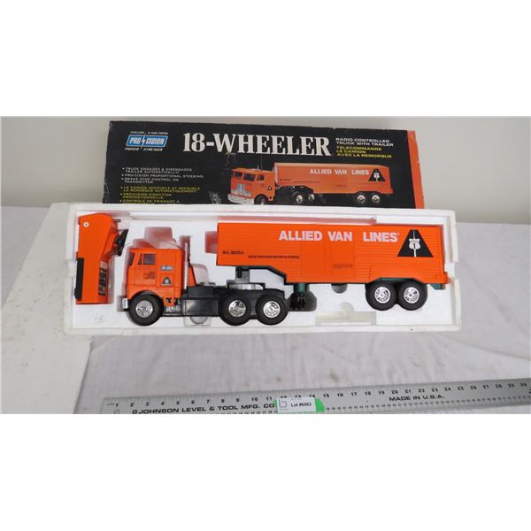Allied van lines 18wheeler precision radio controlled with box
