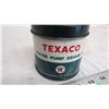 Image 2 : texaco water pump grease can 1lb with contents