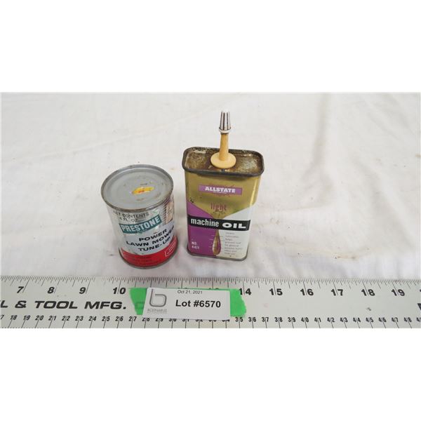 Prestone power lawn mower tune up (full) 4oz can + all state light machine oil can