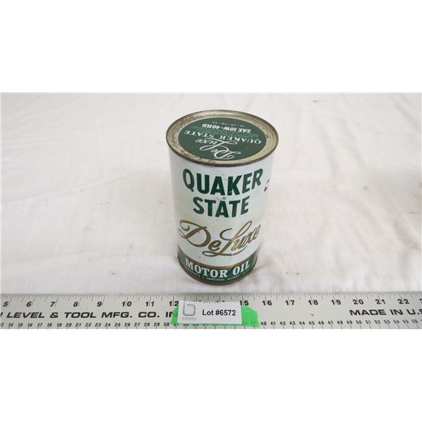 quaker state deluxe motor oil (full) can