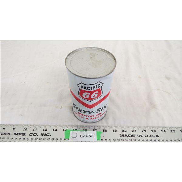pacific 66 motor oil (full) can
