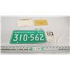 Image 1 : 1969 Sask License Plate - plus matching war amps tag