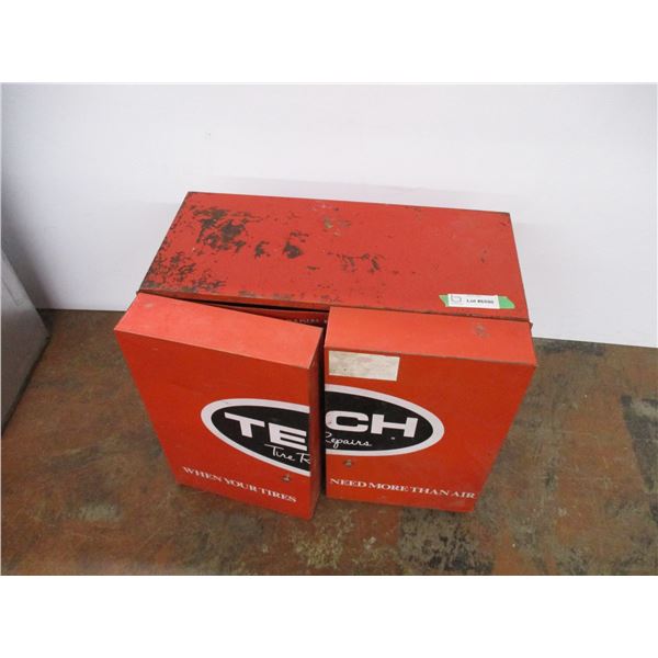 tech tire repairs metal cabinet 20.75x12.5x17" tall