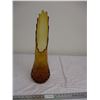 Image 1 : vintage amber vase 22.75"tall glass