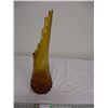 Image 4 : vintage amber vase 22.75"tall glass