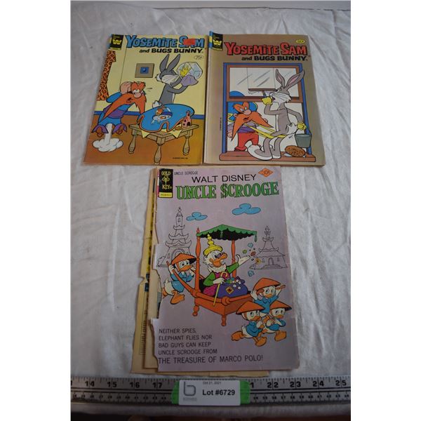 Yosemite Sam No. 77, 81 and Uncle Scrooge Comics