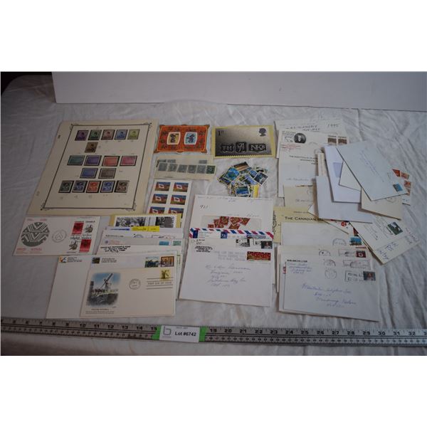 Various Stamps - Indonesia, New Zealand, Canada (Some Unused)