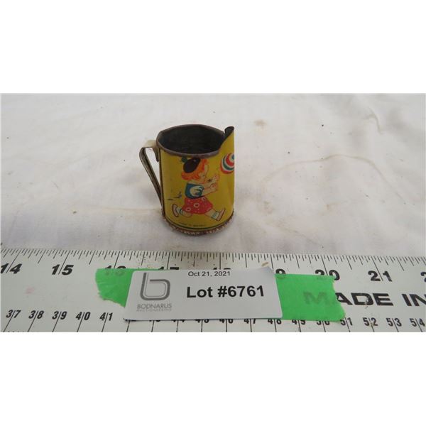 small tin pitcher kids made in germany 2" tall