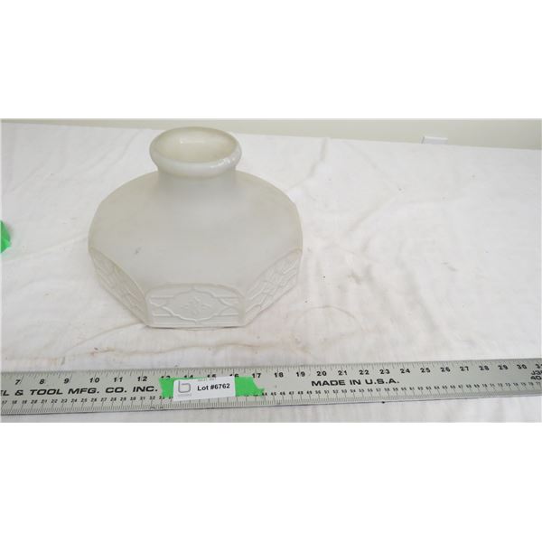 vintage glass lamp shade - been repaired