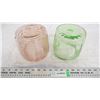 Image 3 : 2X The Money - vintage depression glass cookie jars