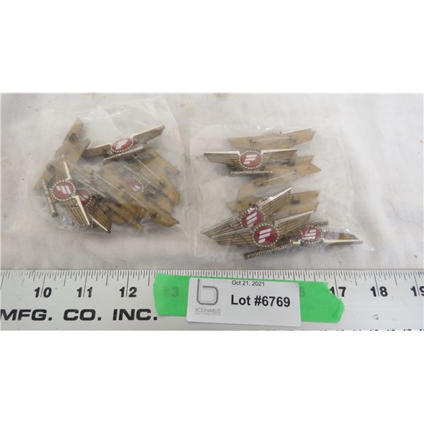 2X The Money - frontier airlines pins