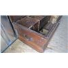 Image 9 : Vintage Storage Trunk with Shelves + with key - 39x31x16