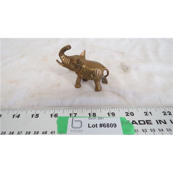 Brass elephant - 3" long