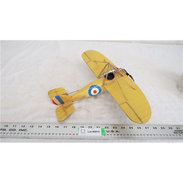 tin toy airplane - 11" long