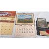 Image 3 : (3) vintage calendars