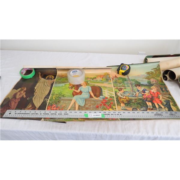 lot of vintage Calendar pictures