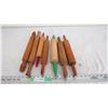 Image 1 : (7) wooden rolling pins