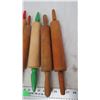 Image 3 : (7) wooden rolling pins