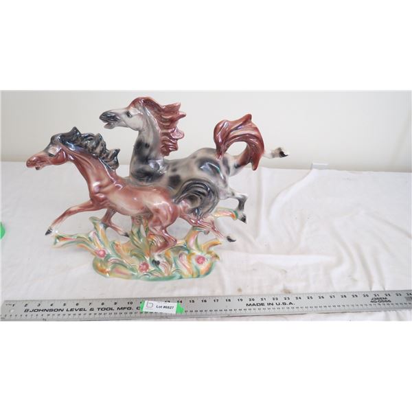 made in italy ceramic horse ornament (15" tall)