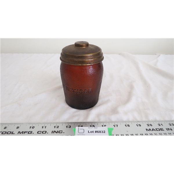 vintage glass humidor