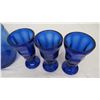 Image 5 : cracker barrel style cobalt blue + ice cream sundae cobalt blue glasses